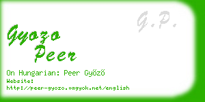 gyozo peer business card
